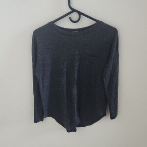 Old Navy Dark Heathered Gray Long Sleeve Top